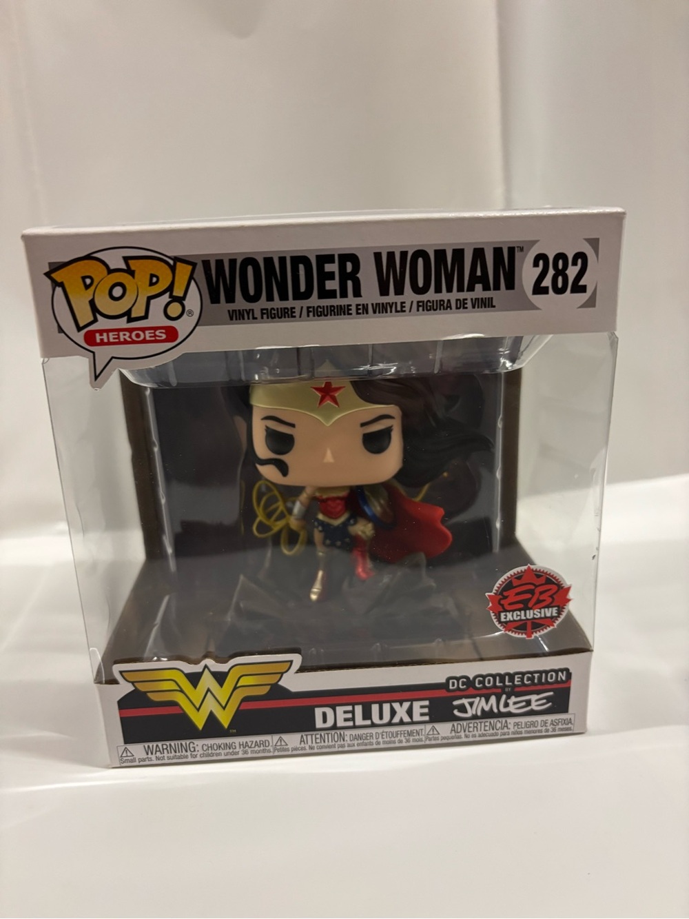 DC Wonder Woman Deluxe Pop! Heroes Figure - Red, Blue, Gold